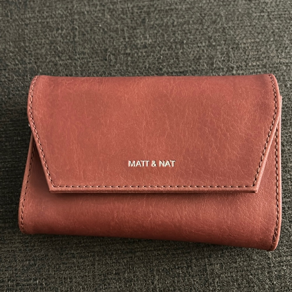 Matt & Nat wallet. New without tags. Silver accents